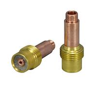 RIVERWELD Corps de Collet pour Diffuseur de Gaz TIG Grand Diamètre 45V26 2.4mm Orifice pour QQ300 PTA DB SR WP 17 18 26 Torche de Soudage TIG 2pcs