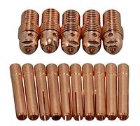 RIVERWELD Corps de Pince pour Soudage TIG 13N28 13N23 2,4mm Kit d'assortiment pour PTA DB SR WP 9 20 25 Torche de Soudage TIG 15pcs