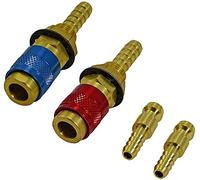 RIVERWELD Eau refroidi et adaptateur à gaz Raccord de connecteur rapide pour Tig Welding Torch 2pk
