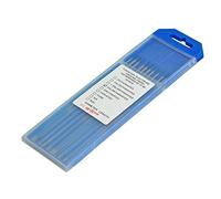 RIVERWELD Électrode de tungstène pour soudage TIG 2% lanthânisée WL20, Bouts bleu ciel, 1,6 mm x 150 mm, Paquet de 10