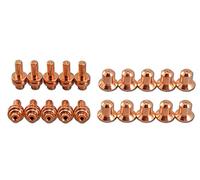 RIVERWELD Électrode plasma allongée 020382 buses plasma allongées 0,9 mm 120504 25 A compatible avec PMax 350/380 PAC110 20 pièces