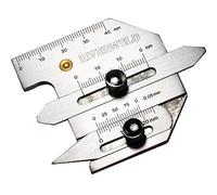 RIVERWELD HJC40 Jauge de Soudure Multifonction - Mesure d'Épaisseur des Soudures, Hauteur de Cordon, Jeu des Joints, Angle de Chanfrein & Contrôle Métrique Vérification de Soudure