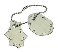 RIVERWELD - Jauge de Soudure d'Angle Jeu 2 Pièces avec Test Ulnar - Mesure de Profondeur, Contrôle Qualité Inspection de Soudures Professionnelles