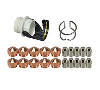 RIVERWELD Kit de Consommables Plasma Électrode 0408-2404 Buse 1,0 mm 0408-2261 Capuchon de Buse 0408-2267 Ressort Guide 0408-2053 Compatibles Torche PLAZCUT SAF 100 22 Pièces