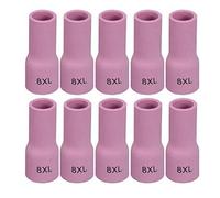 RIVERWELD - Lentilles de gaz TIG en alumine - Buse - Cups céramiques - Grande taille 53N61SXL #8XL 12.5mm - Pour soudure TIG PTA DB SR WP 9 17 18 20 25 26 - Pack de 10
