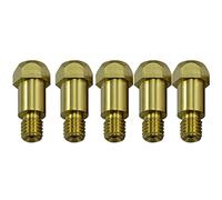 RIVERWELD MIG MAG Électrodes Contact en Support Pointe de Soudure 142.0020 M8x28mm en Laiton pour torche de soudure 36KD MB36 Co² 5 pièces