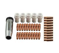 RIVERWELD MIG MAG Électrodes Contact M8 0,9mm, 140.0313 1,0mm, 140.0442 1,2mm Buse Conique Gaz 145.0078 Pointe de Soudure 142.0020 pour torche de soudure 36KD MB36 Co² 36 pièces