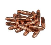 RIVERWELD Pointes de contact MAG/MIG M8 140.0313 1,0 mm en cuivre pour torche de soudage CO₂ 36KD MB36 Lot de 20