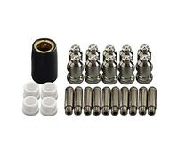 RIVERWELD SG-51, Consommables de la torche de coupe à plasma, Électrode et Extrémités de buses à plasma de 1,0 mm, 50 ampères, Kit assorti, 25 pièces