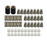 RIVERWELD SG-51, Consommables de la torche de coupe à plasma, Électrode et Extrémités de buses à plasma de 1,2 mm, 60 ampères, Kit assorti, 62 pièces