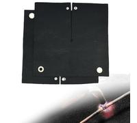 RIVERWELD Tapis de Soudage en Fibre de Carbone Résistant aux Déchirures - Couverture Anti-Chaleur Ignifuge 30 x 30 cm - Lot de 2 - Pour Brasage, Soudure et Plomberie