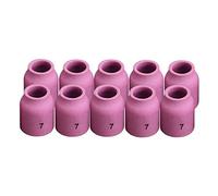 RIVERWELD Tasses céramiques à lentille de gaz TIG buses en alumine 53N61 7# 11.0mm pour QQ300 PTA SR DB WP 9 17 18 20 25 26 Torche de soudage TIG 10pcs