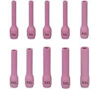 RIVERWELD TIG Buses en alumine Coupes en céramique Longue 796F74 3XL# 5.0mm, 796F75 4XL# 6.5mm, 796F76 5XL# 8.0mm, 796F77 6XL# 9.5mm pour SR WP 9 20 25 Torche de soudage TIG 10pcs