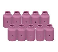 RIVERWELD TIG Gaz Lentille Tasse en Céramique 54N15 (#7, D11.0*42mm) pour Torche de Soudage TIG WP 17 18 26 Série 10pk