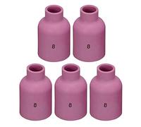 RIVERWELD TIG Lentille à Gaz Busette en Céramique d'Alumine Diamètre Jumbo Grand 57N74 8# 12.5mm pour QQ300 PTA DB SR WP 9 17 18 20 25 26 Torche de soudage TIG 5pcs