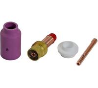 RIVERWELD TIG Lentille à Gaz Corps de Pince Buse Alumine Grand diamètre 45V27 10N25 3.2mm Buse en alumine Coupes en céramique 54N14 8# 12.5mm pour SR WP 17 18 26 Torche de soudage TIG 4pcs