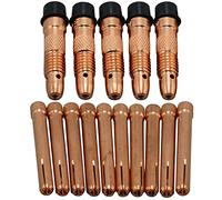 RIVERWELD TIG Lot de 15 colliers de serrage Bodis 10N23 10N31 (1/16" et 1,6 mm) pour torche de soudage TIG SR DB PTA WP 17 18 26 TIG