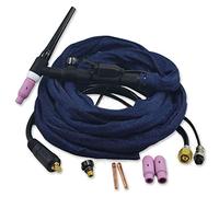 RIVERWELD WP SR 17 17FV Torche TIG complète à tête flexible avec valve de gaz refroidie à air 150A, câble électrique 10mm², connecteur DKJ10-25mm M16x1.5 bipolaire, longueur 4m