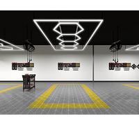 rivestiiltuogarage Led nid d'abeilles design hexagonalecar detailing atelier de lavage automatique, balançoire, bureau losange polissage voiture barber shop, salle de sport (2,41 x 4,78 mètres)