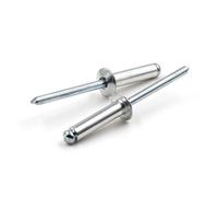 Rivet aveugle à tête de bouton en acier inoxydable, 10 à 30 pièces/sac, avec extrémité ouverte M3.2 M4 M4.8(M3.2x10mm 30pcs)