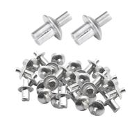 Rivet aveugle en aluminium à expansion tête demi-ronde, noyau forme de dôme ouvert(100pcs)
