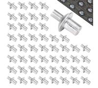 Rivet aveugle en aluminium - Attaches à rivets pop pour jointure métallique acrylique | Design résistant avec une forte prise en main, idéal pour les réparations automobiles, la construction et les