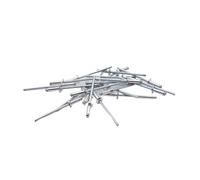 Rivet aveugle, Rivets aveugles en alliage d'aluminium M2.4-M6.4 138 pièces(12mm,10Pcs M4)