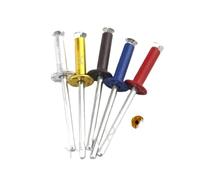 Rivet aveugle, Rivets aveugles rivets pop en aluminium M3.2 M4 M5 multicolore 600 pièces(M5x13mm(50pcs),Coffee)
