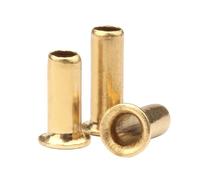 Rivet creux en laiton M0.9-M6, œil en cuivre, clou for circuit imprimé, rivet tubulaire traversant, écrou, rivet traversant, rondelle(12mm,M6-10PCS)