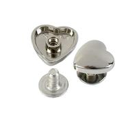 Rivet Metal Rivets métalliques, boucles à clous, cœurs, vis, boutons, protection des pieds, fermoirs, accessoires de quincaillerie bricolage pour Métal(Sliver,12mm-20Pcs)