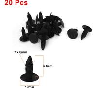 Rivet Plastique Agrafe Clip pour Voiture Vis Pare-boue Corps Porte Garniture Panneau Capote 20 Pcs