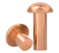Rivet plein en aluminium, GB867 Laiton Cuivre Demi-Rond Panhead Solide Rivet Alliage Auto-obturant M2-M8 3-20mm | M8,16mm(M6 (5pcs),14mm)