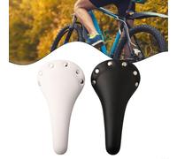 Rivet Selle de vélo en cuir PU avec rembourrage en mousse et cadre en acier inoxydable, conçue pour les modèles de vélo à pignon fixe et piste (rose)