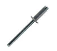 250 rivets standards à aluminium/acier à tête plate à Ø4,8x12mm - SCELL-IT - ASD4812