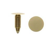 30pcs 8mm x 8mm Auto Voiture Trou Trou Boucle Carte Démarrage Garniture Beige Clip Push Rivet