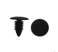 Rivet véhicule SOURCING MAP 30pcs Noir Car Pousser les agrafes type bouclier rivet en plastique 9mm Trou