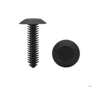 Rivet véhicule SOURCING MAP 30pcs Noir Voiture plastique à enfoncer rivets fixation Clips pour trou 6,5mm diamètre