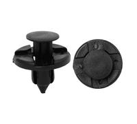 Rivet véhicule SOURCING MAP 50pcs 8mm Trou Rivets en plastique Clips de fixation noirs pour aile de voiture