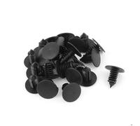 Rivet véhicule SOURCING MAP pcs 24 rivets en plastique noir l'aile fixation agrafes pousser pour trou 9 mm diamètre