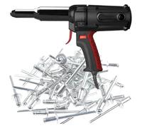 Riveter avec câble, Kit à outils de rivetage d’extraction automatique électrique professionnelle 220V avec étui pour Rivets 5/32" (4mm) à 1/4" (6.4mm)