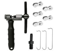 Riveteur de Chaîne de Vélo Derive Chaine Velo 5 Paires de Rivets pour Chaînes 5-12 Vitesses Kit de Réparation de Chaîne de Vélo pour VTT/Vélo de Ville/Rennrad, Outil de Dérive Chaîne