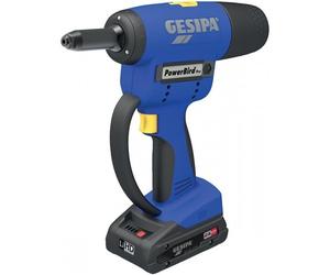 Riveteuse 18V/2Ah PowerBird® Pro CAS - rivets Ø 2,4 à 6,4 mm - batterie + charg