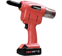 Riveteuse 18V GO252 pour rivets Ø 3,2 à 5 mm - 2 batteries et chargeur DEGOMETAL