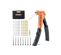 Riveteuse Manuelle 23 cm Kit d'Outils à Riveter avec 8 Mandrins 80 Ecrous