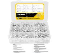 Rivets, 400 Pièces Rivets Aveugles En Aluminium - 8 Tailles 3mm/5mm Rivets à Bout Ouvert, Rivets Pop Pour la Maison De Bricolage, l'automobile, l'aviation, l'ascenseur (Argent)