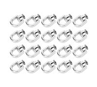 Rivets à Anneau en D pour Sac à Main en Cuir, Boule Rotative à 360°, Rivets en Métal pour Sac à Main, Accessoires de Portefeuille Artisanal, Matériau en Alliage de Zinc (Silver)