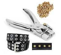rivets à œillets Perforatrice pince à la main Ceinture trous perforés Pince de Poinçonnage trou Pince Outil avec 100 pcs pression facile Oeillets œillets