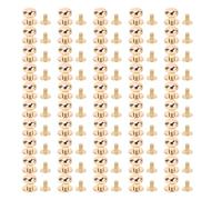 Rivets à Tête Bille en Alliage de Zinc, 50 Sets, Vis Métalliques, Diamètre 10mm, Finition Polie - Haute Dureté, Installation Stable, Idéal pour Sacs et Artisanat (Ou)