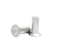 Rivets à tête fraisée en aluminium, 20 100 pièces, M2, .5, M3, M4, M5, M6, rivets solides GB869 lingli(8mm Length,M2.5 100Pcs)