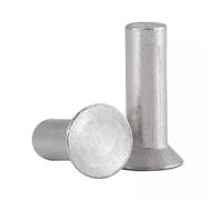 Rivets à tête fraisée Rivet solide en aluminium(4mm,M2.5 (100Pcs))